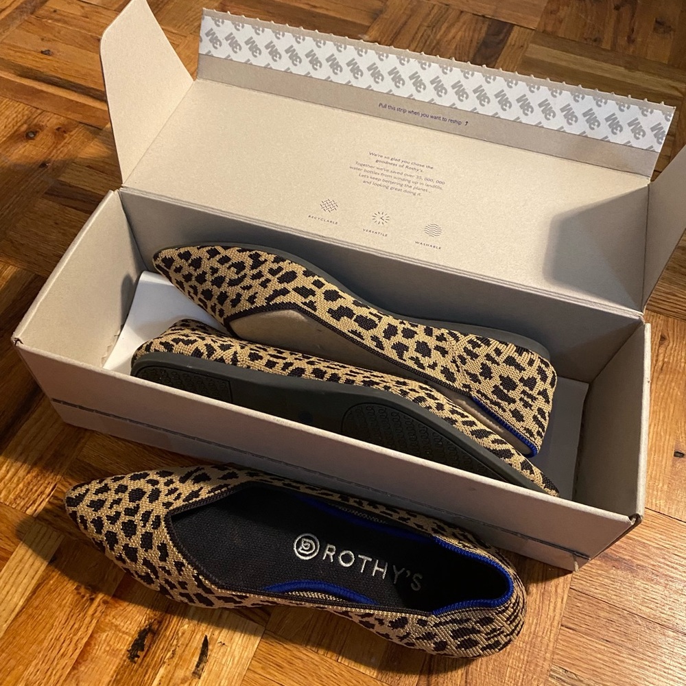 Rothy’s The Point in Leopard, Size 9